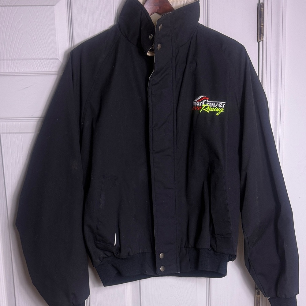 Men's Black Racing Windbreaker by [Brand] Mercury Racing